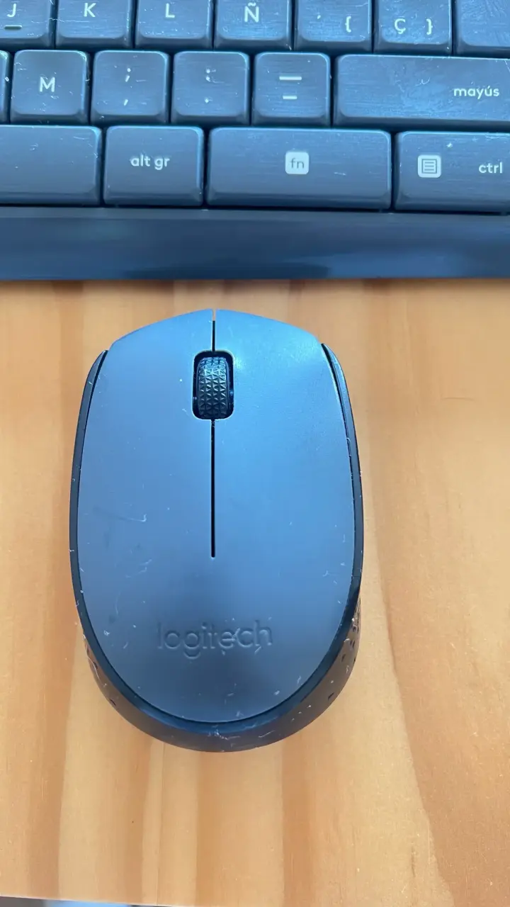 Teclado y mouse inalámbricos Logitech color azul - 2