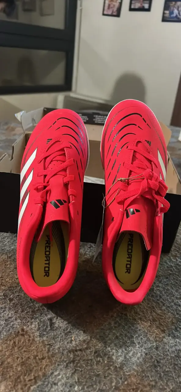 Zapatillas de fútbol Adidas Predator Club TF rojas - 2