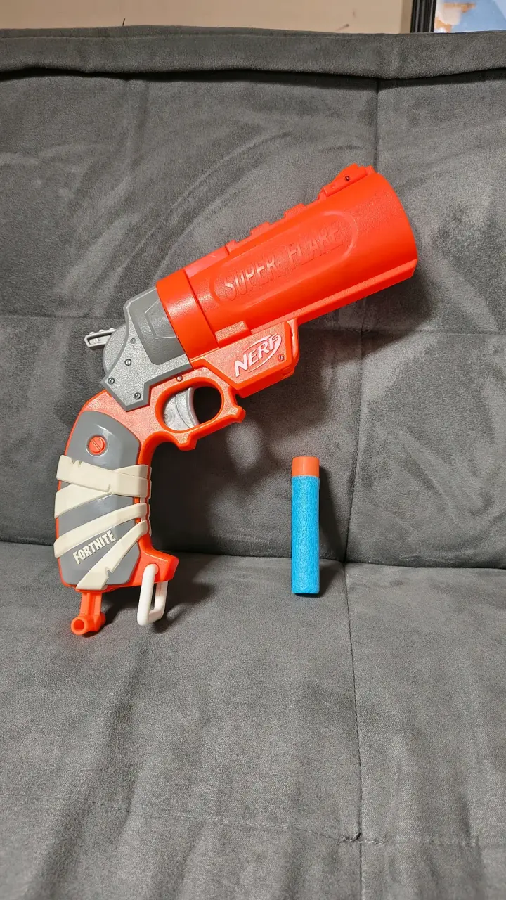 Lanzador Nerf Fortnite Super Flare Naranja - 2