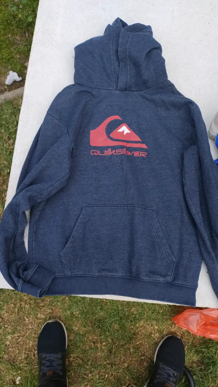Polerón con capucha Quiksilver azul marino