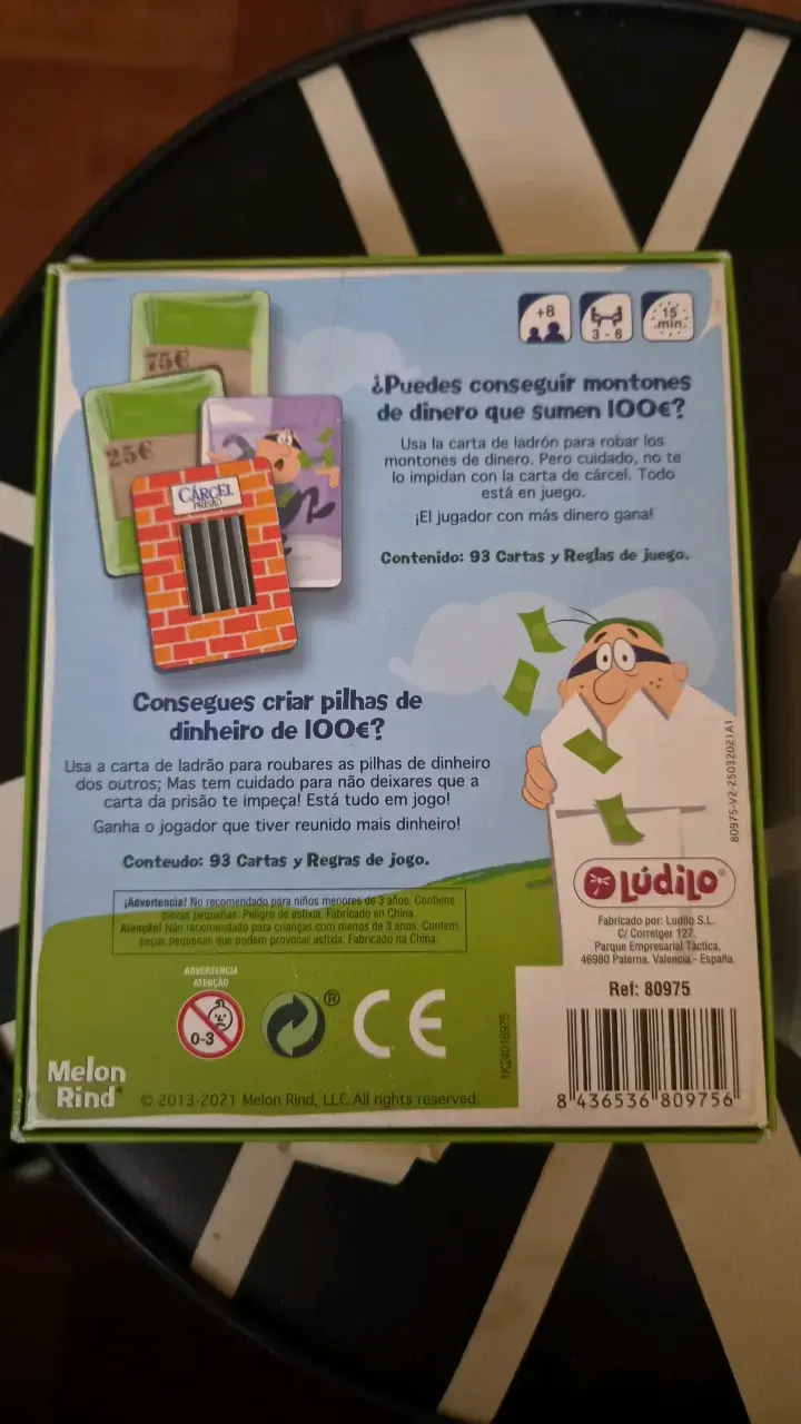 Juego de cartas Ladrón Torpón para niños - 2
