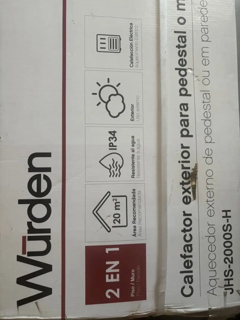 Calefactor exterior Würden JHS-2000SH para terraza - 3