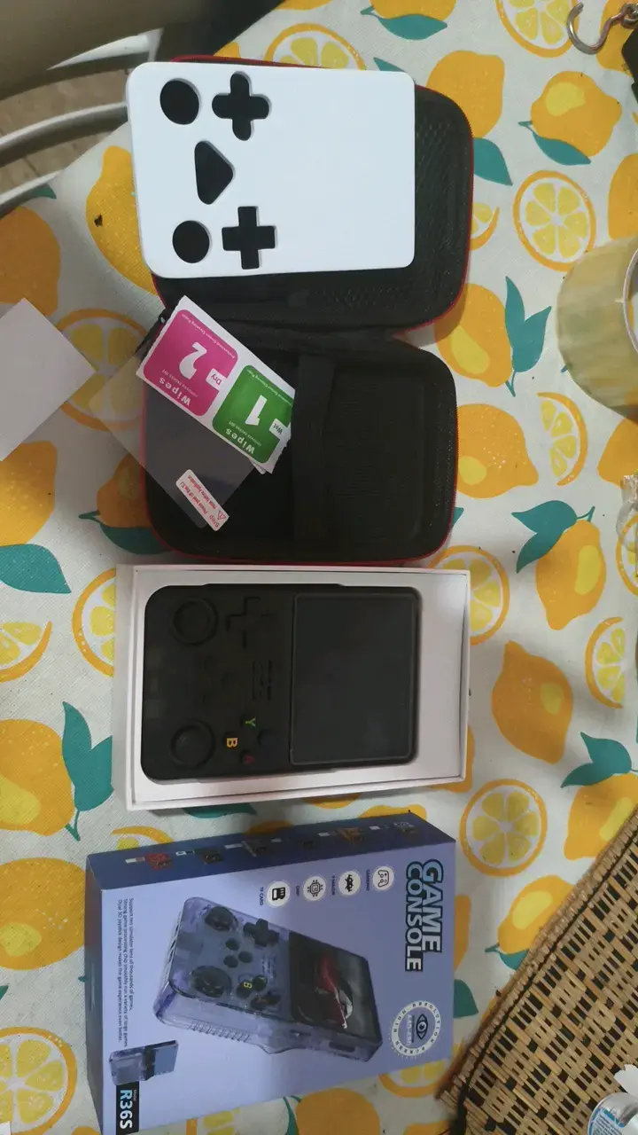Consola de Juegos Portátil R36S con Estuche - 1