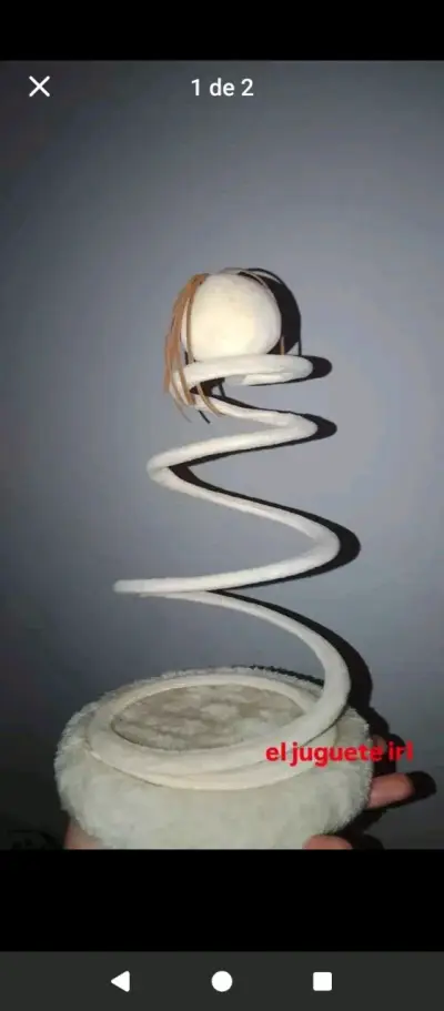 Juguete para gato beige en espiral - miniatura 1