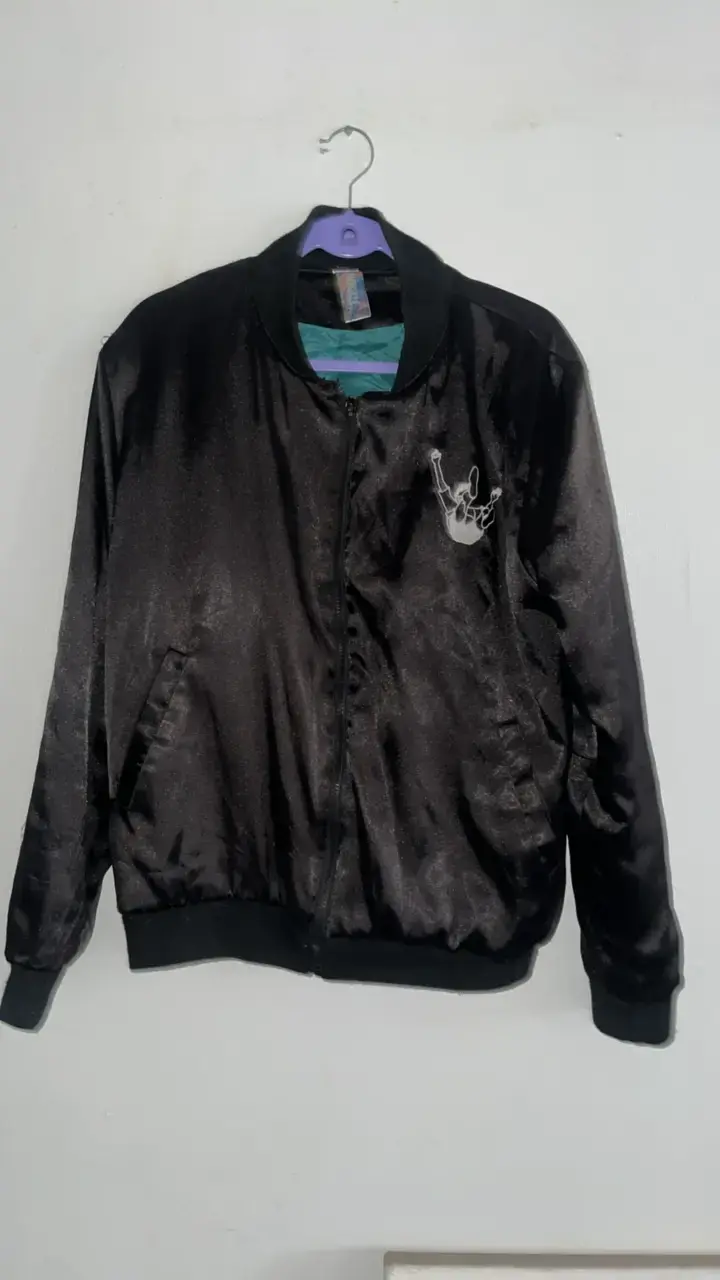 Chaqueta bomber negra - Club Particular - 1