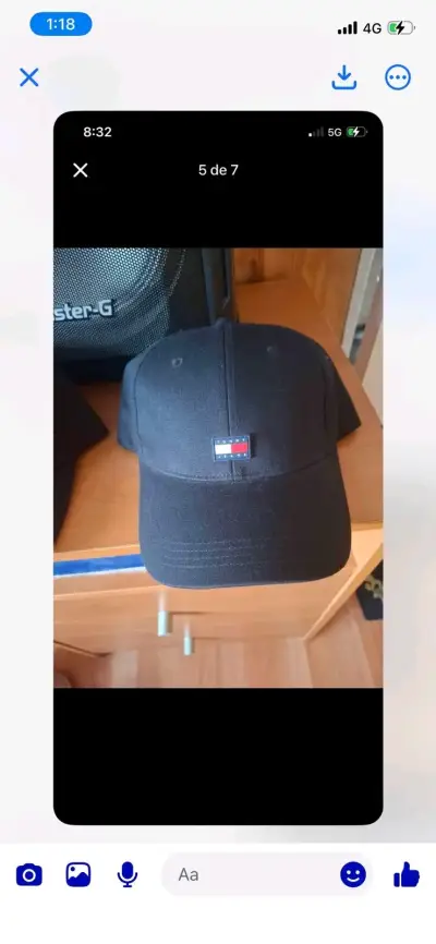 Gorra negra Tommy Jeans casual - miniatura 1