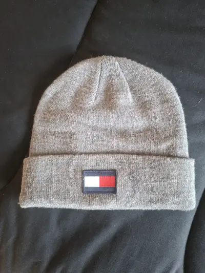Gorro de lana gris Tommy Hilfiger - miniatura 1