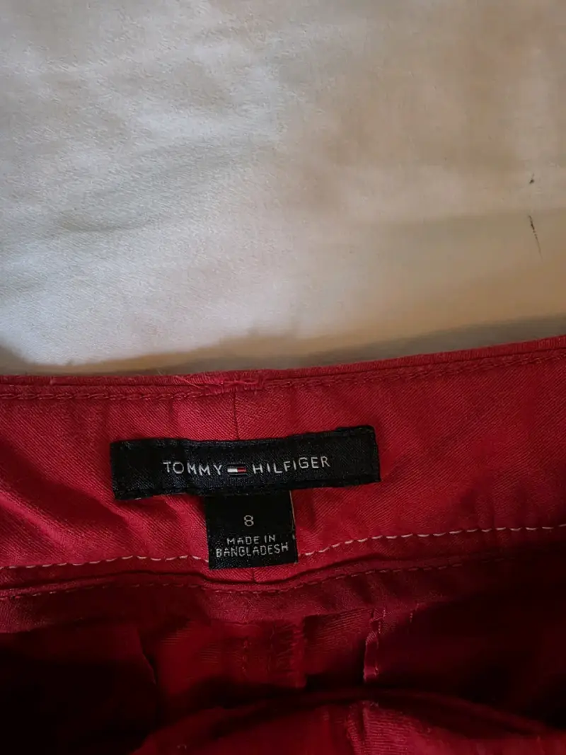 Pantalon rojo Tommy Hilfiger para mujer - 4