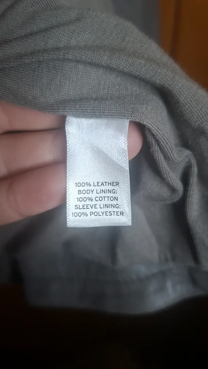 Chaqueta de cuero gris Hinge para mujer - 4
