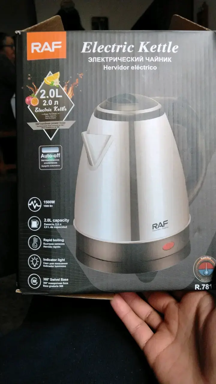 Hervidor eléctrico RAF 2L con base giratoria - 1