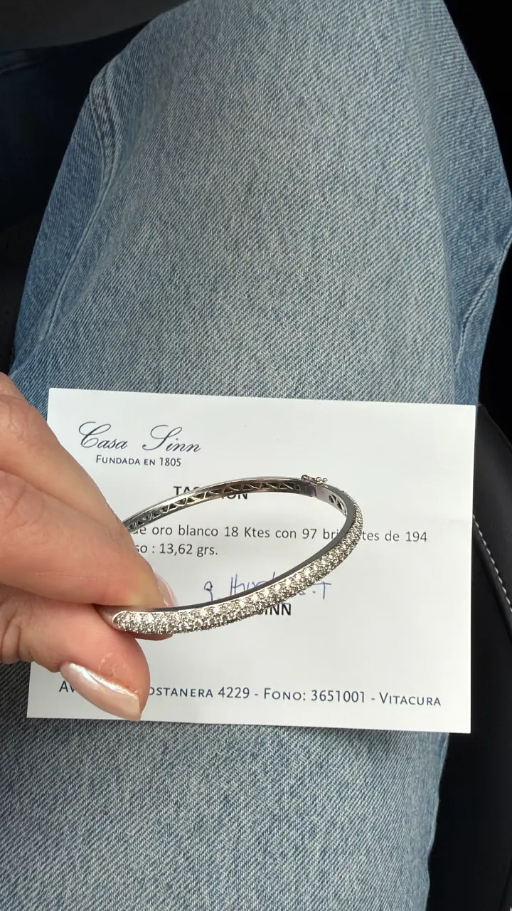 Pulsera de oro 18K con brillantes - 2