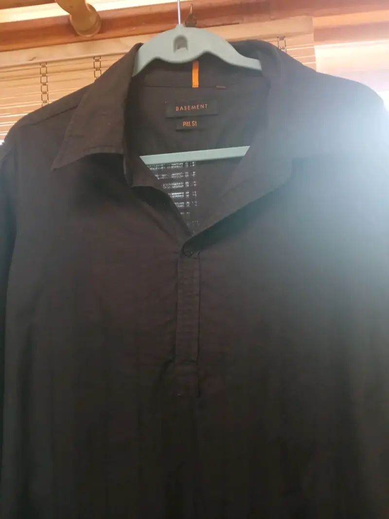 Camisa negra de hombre Basement - 1