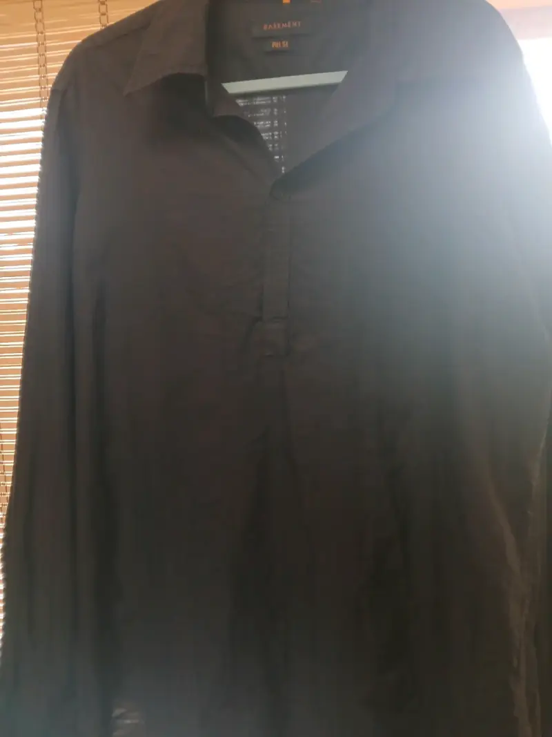 Camisa negra de hombre Basement - 2