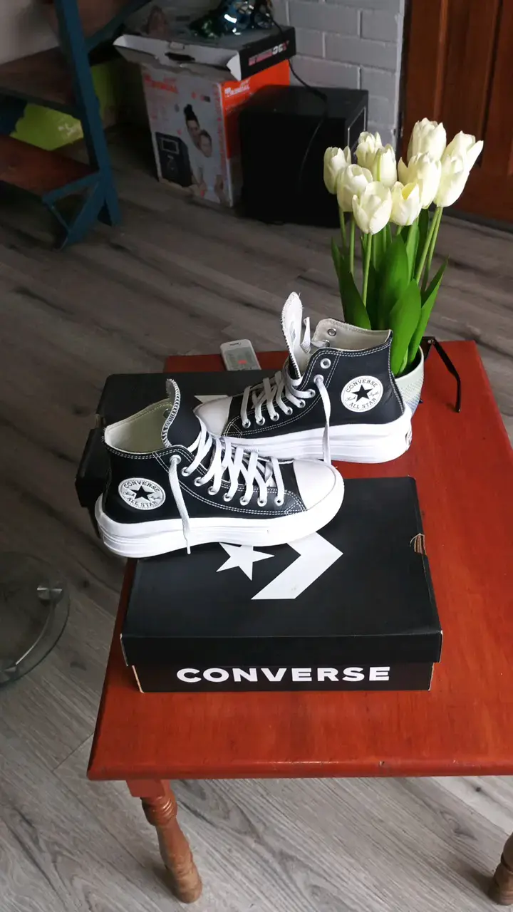 Zapatillas Converse All Star Chuck Taylor cuero ne - 4