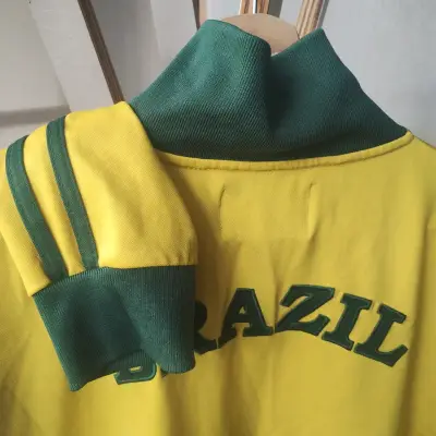 Chaqueta deportiva Brasil amarilla y verde - miniatura 5