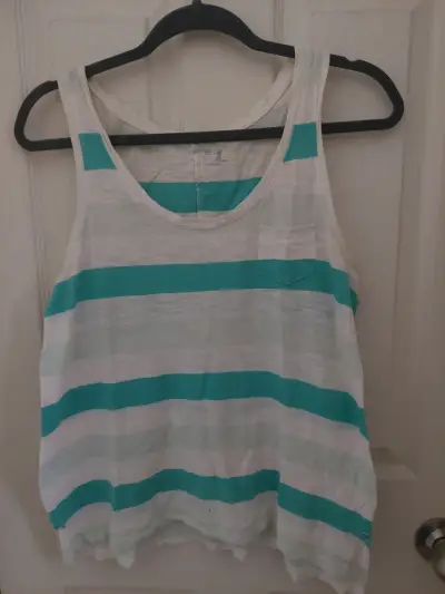 Polera sin mangas a rayas Gap para mujer - miniatura 1