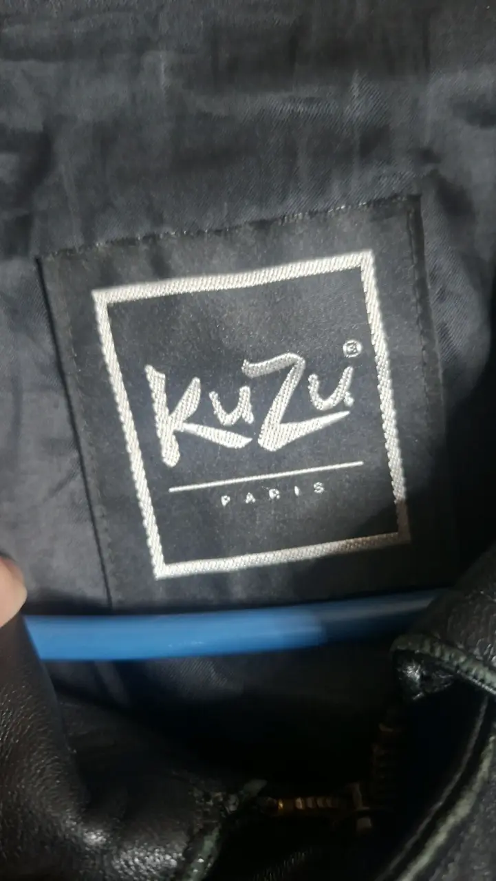 Chaqueta de cuero negro Kuzu Paris - 4