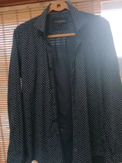 Camisa de hombre azul Marca Potros - miniatura 1