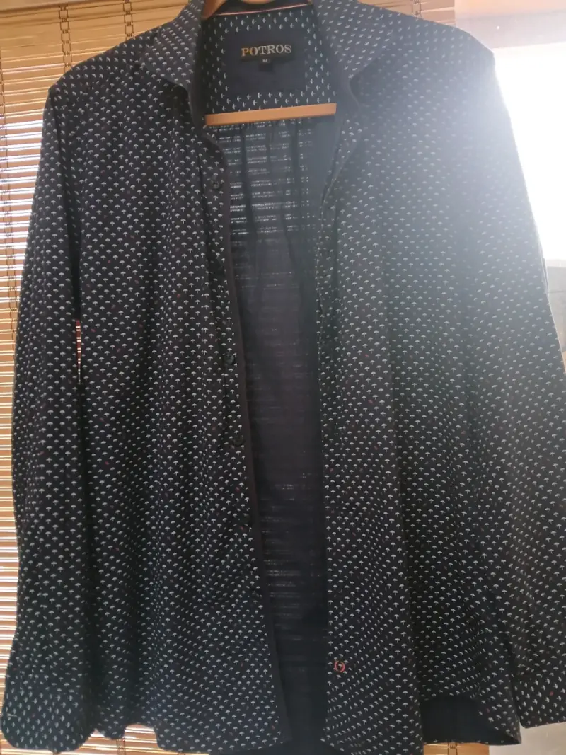 Camisa de hombre azul Marca Potros - 2