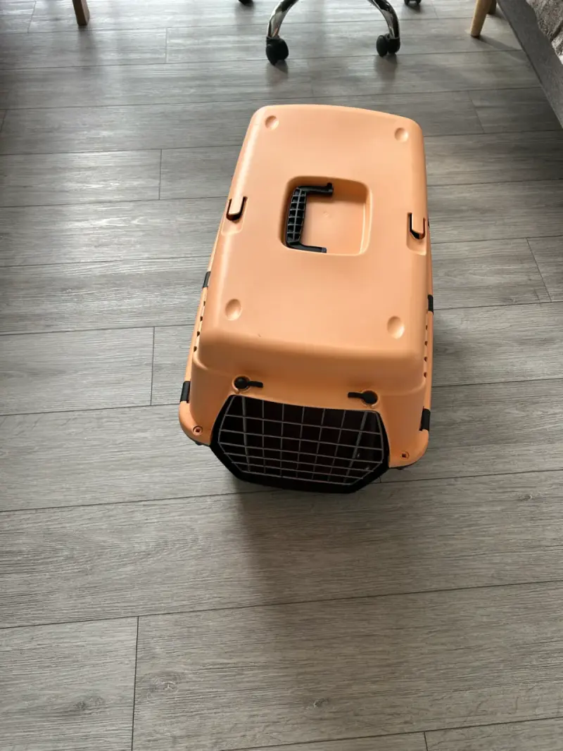 Transportadora de mascotas mediana color naranja - 3