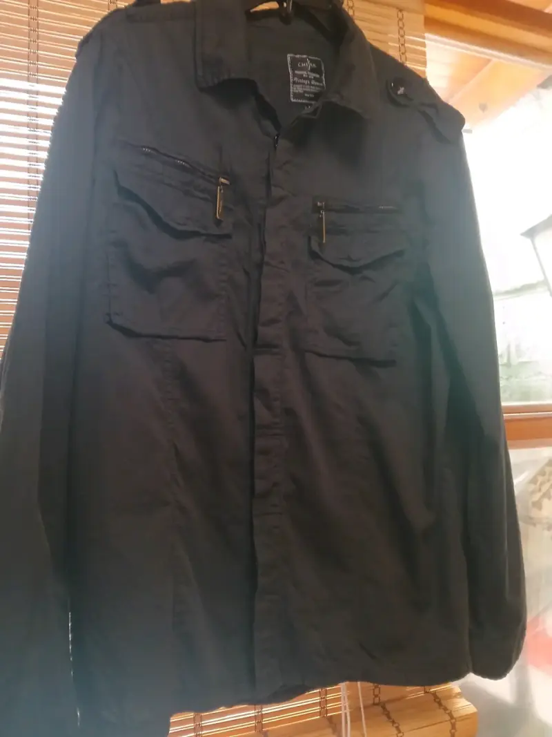 Chaqueta de mezclilla negra Chijia estilo vintage - 2