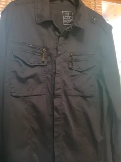 Chaqueta de mezclilla negra Chijia estilo vintage - miniatura 3
