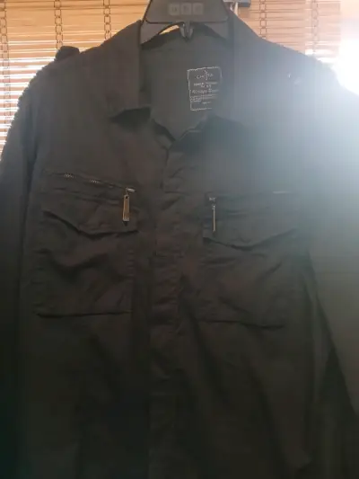 Chaqueta de mezclilla negra Chijia estilo vintage - miniatura 4