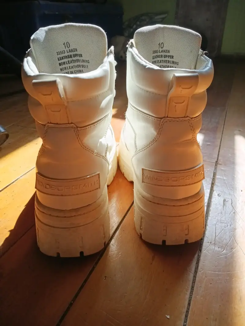 Botas de cuero blancas Windorsmith talla 10 - 4