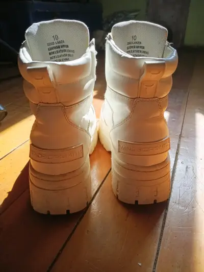 Botas de cuero blancas Windorsmith talla 10 - miniatura 4