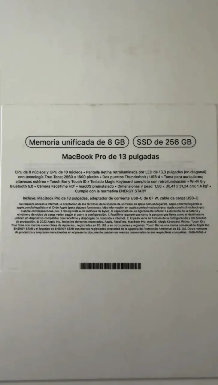 MacBook Pro 13” M2 con touchbar - 5