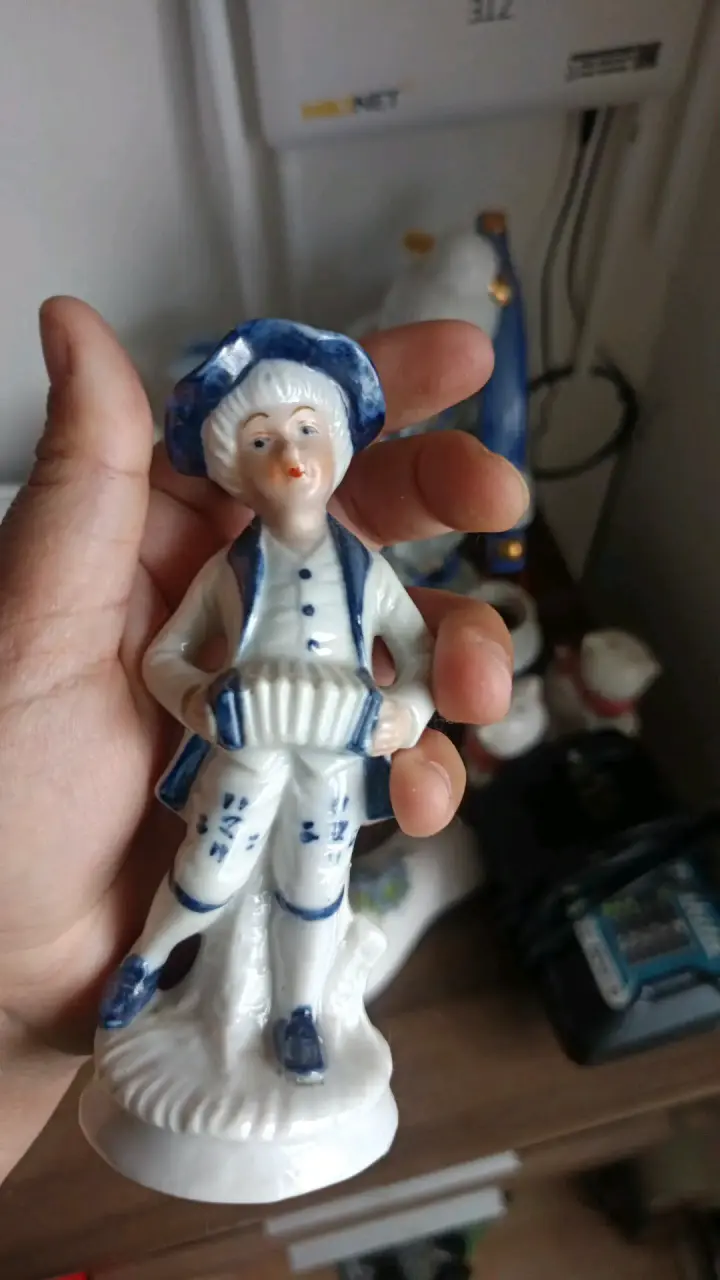 Figura de porcelana decorativa estilo vintage - 1