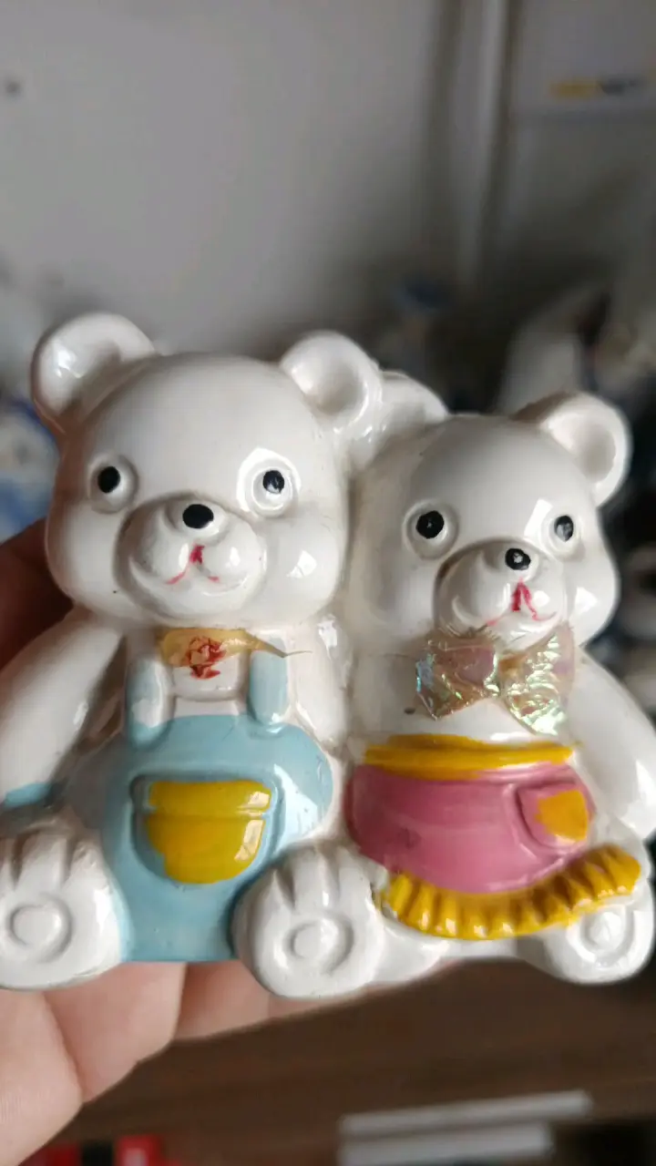 Figura de porcelana decorativa estilo vintage - 5