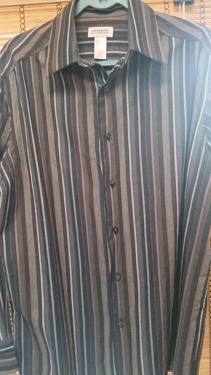 Camisa a rayas para hombre Concepts by Claiborne - 2
