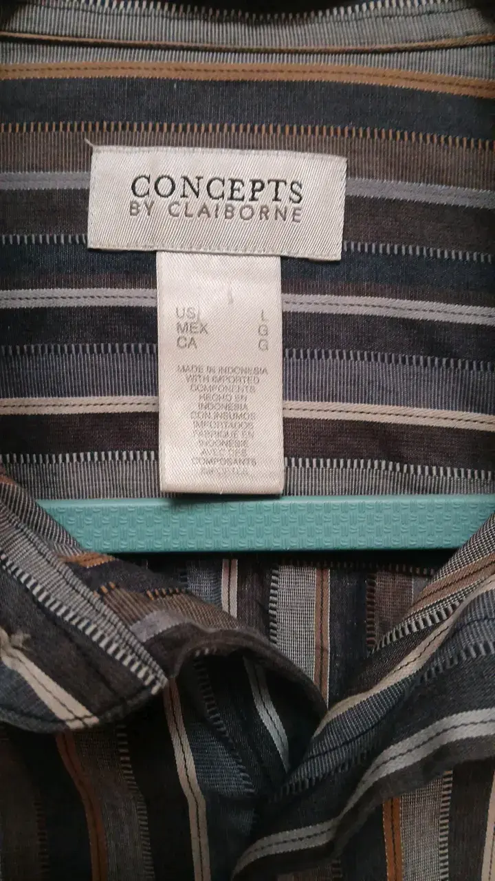 Camisa a rayas para hombre Concepts by Claiborne - 3