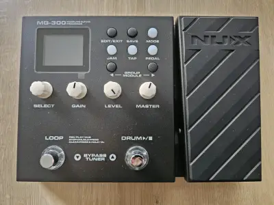 Pedalera de guitarra NUX MG-300 con pedal - miniatura 1