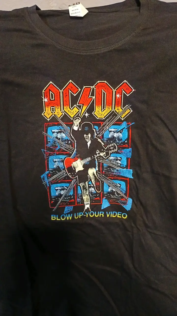Polera negra AC/DC Blow Up Your Video - 1