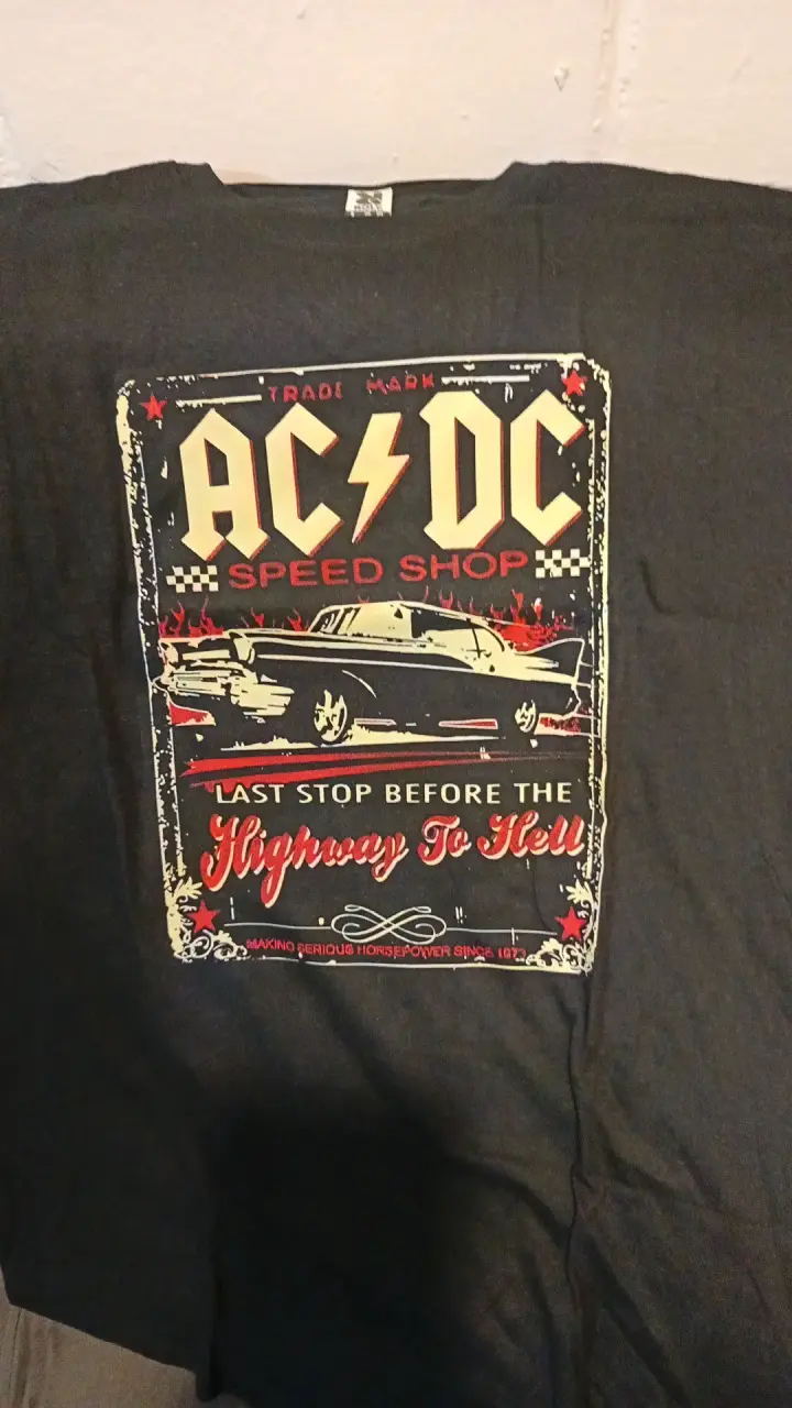 Polera negra AC/DC Blow Up Your Video - 2