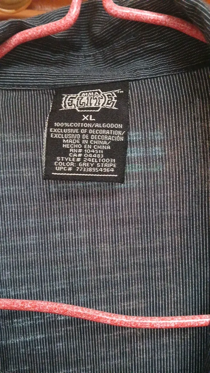 Camisa de algodón gris a rayas para hombre - 2