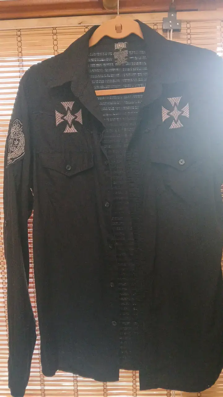 Camisa Negra MMA Elite con Bordados - 1