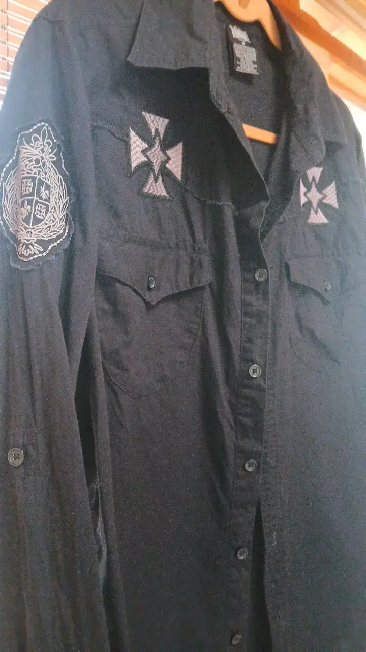 Camisa Negra MMA Elite con Bordados - 3