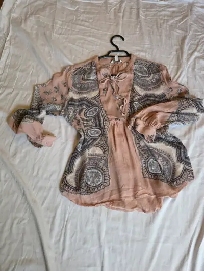Blusa bohemia estampada Lucky Brand - miniatura 1