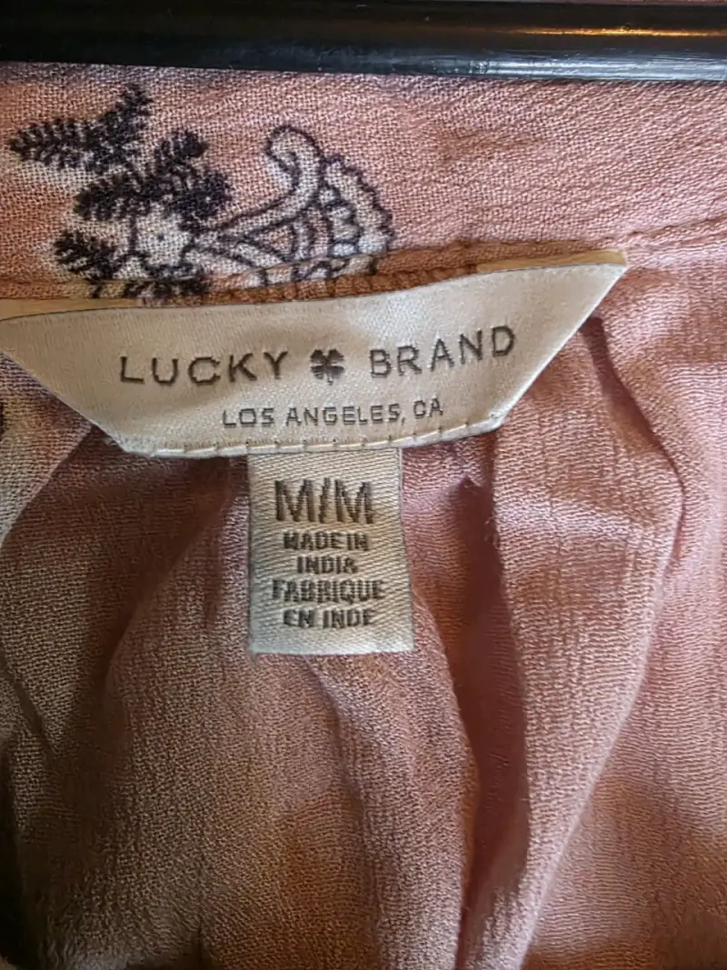 Blusa bohemia estampada Lucky Brand - 4