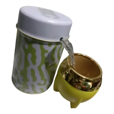 Set de Mate con Lata Decorativa y Bombilla - miniatura 1