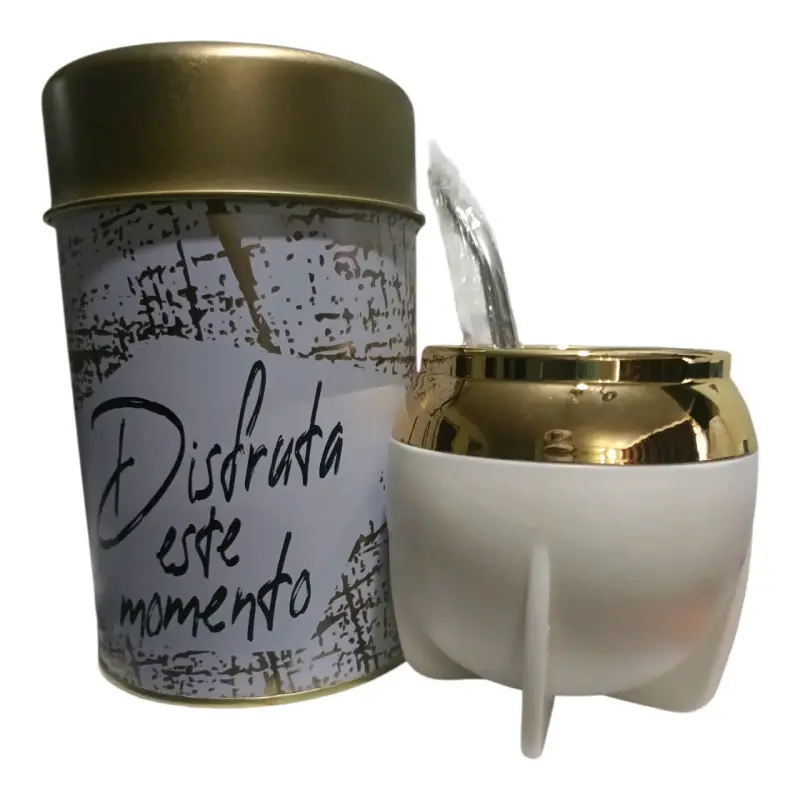 Set de Mate con Lata Decorativa y Bombilla - 6