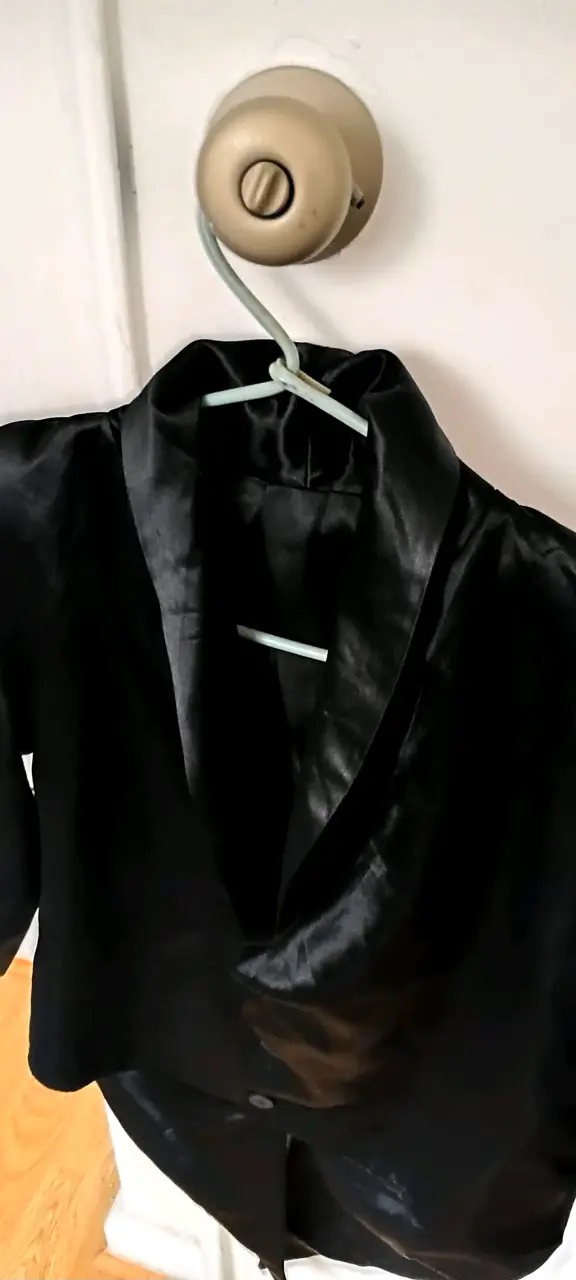 Chaqueta corta negra elegante para niño talla 4-6 - 5