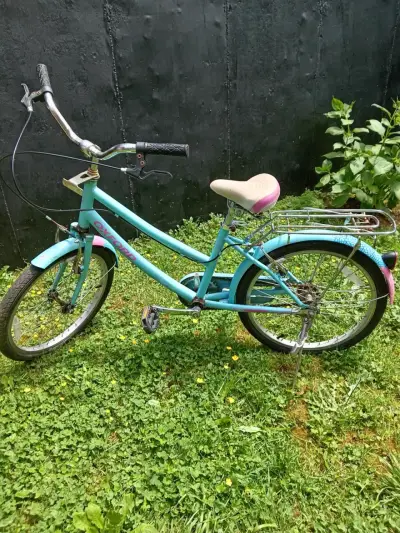 Bicicleta infantil Oxford turquesa con canasto - miniatura 1