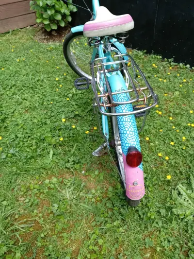 Bicicleta infantil Oxford turquesa con canasto - miniatura 3