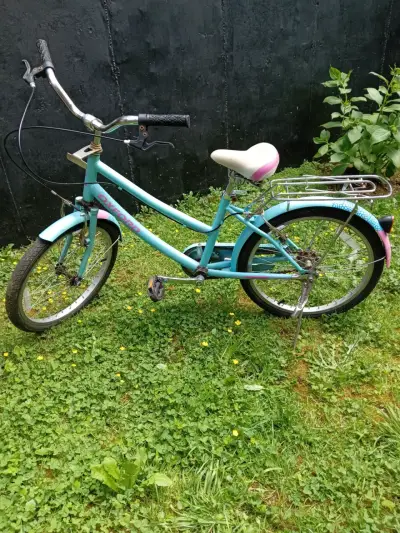 Bicicleta infantil Oxford turquesa con canasto - miniatura 4