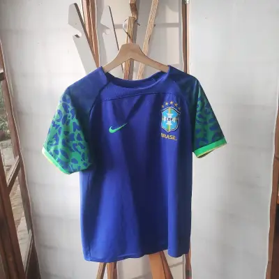 Camiseta de fútbol Brasil azul Nike - miniatura 1