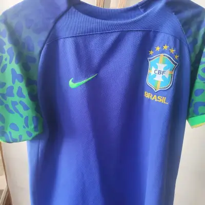 Camiseta de fútbol Brasil azul Nike - miniatura 2